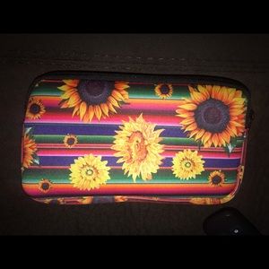 Serape with sunflowers cosmetic bags